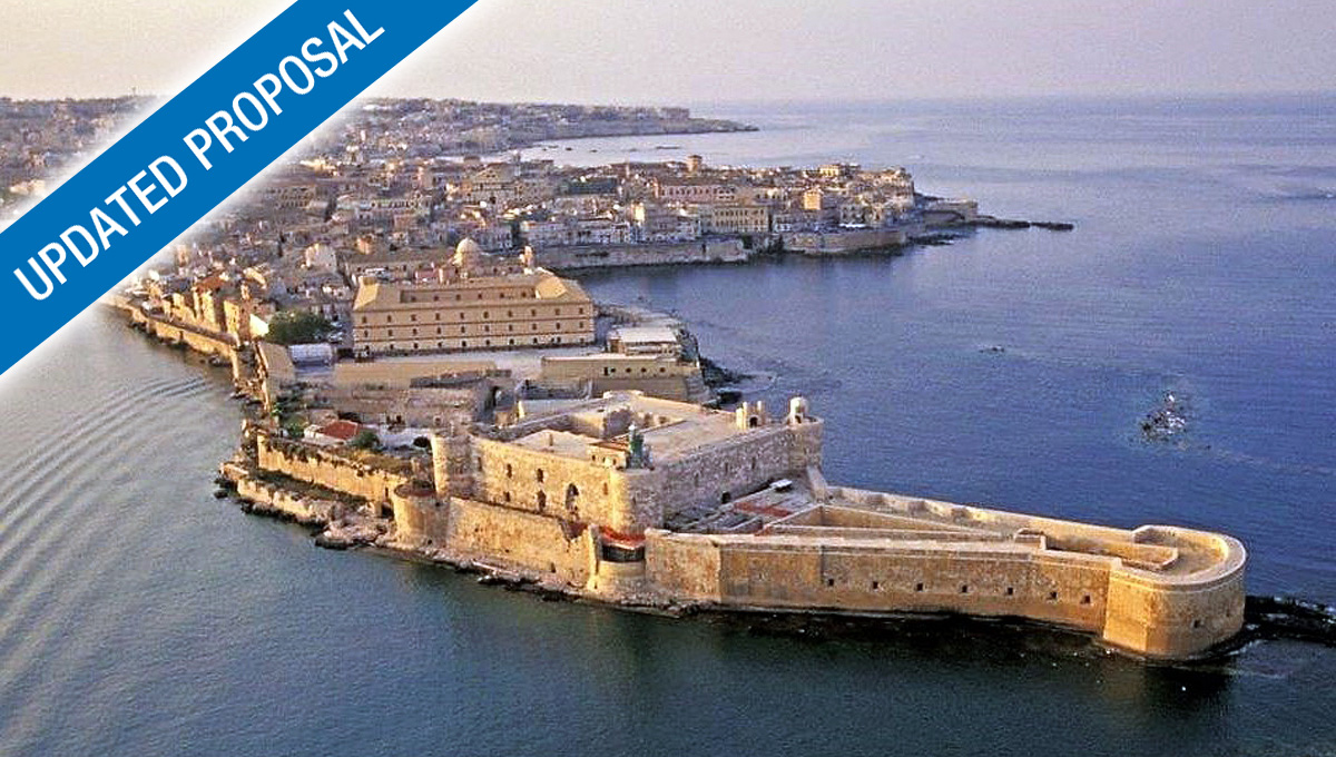 A historic five-star hotel in Syracuse (Sicily), a World Heritage Site