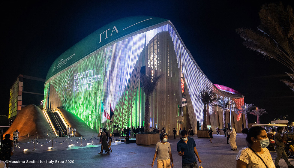 The Italian Pavilion at Expo 2020 in Dubai