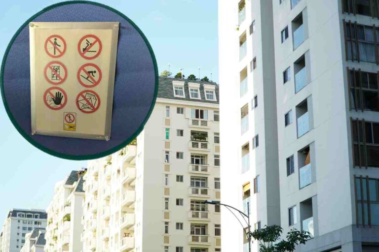 un condominio e nel cerchio divieti condominiali