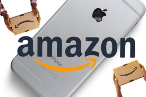 iphone e logo amazon